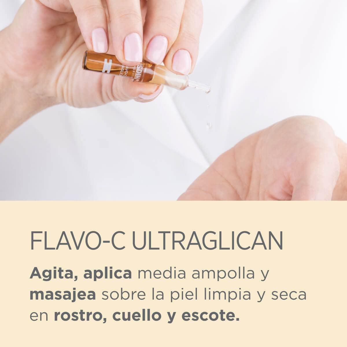 ISDIN Isdinceutics Flavo-C Ultraglican, Sérum Facial Antioxidante Con Vitamina C Que Protege E Ilumina La Piel
